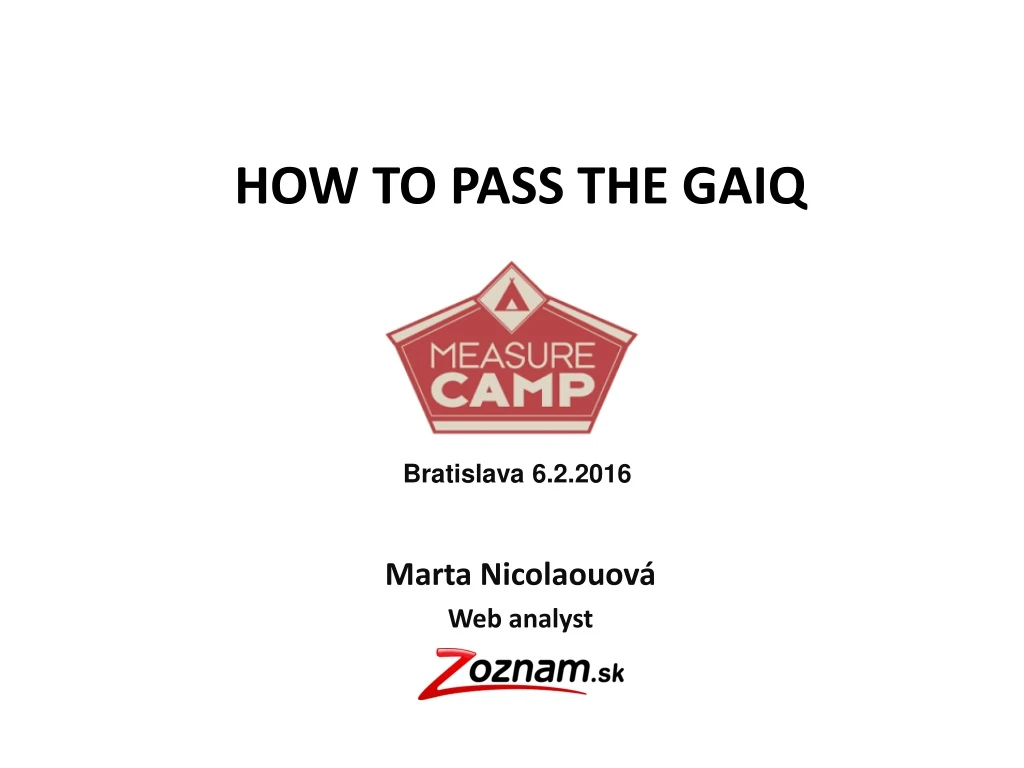 how to pass the gaiq