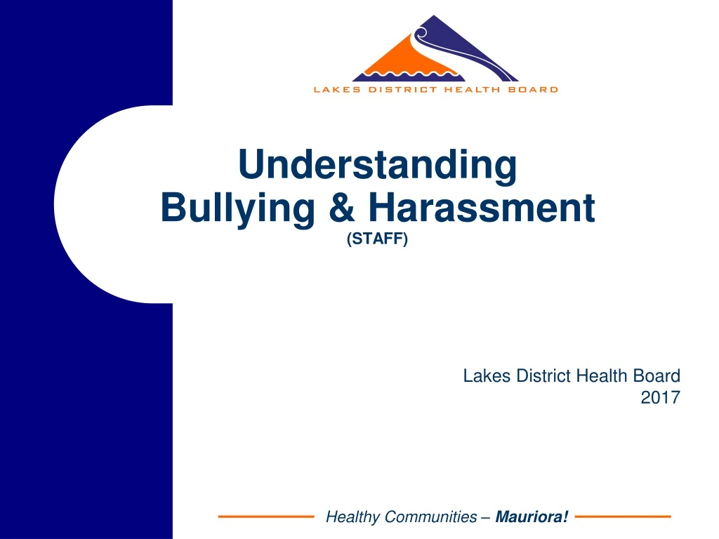 understanding bullying harassment staff