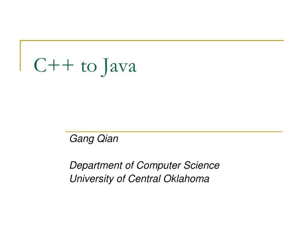 c to java