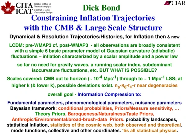 Constraining Inflation Trajectories  with the CMB &amp; Large Scale Structure