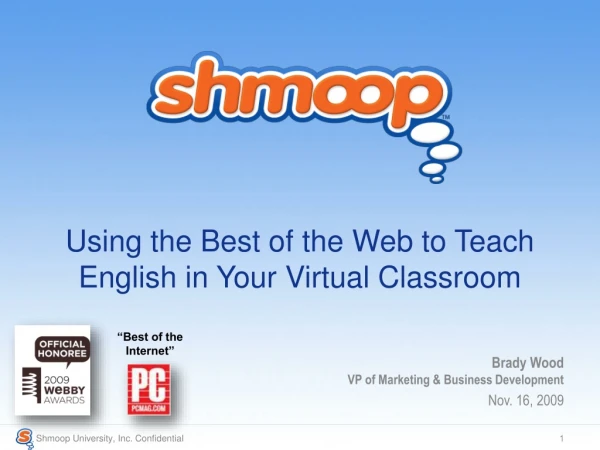 Using the Best of the Web to Teach English in Your Virtual Classroom