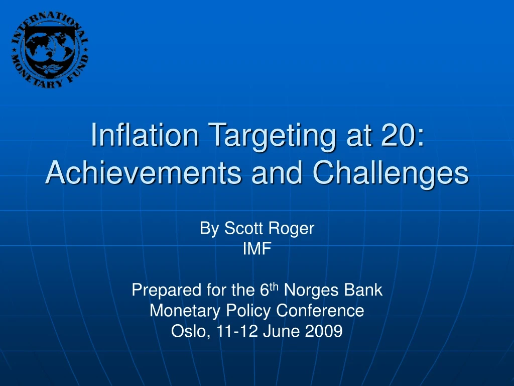 inflation targeting at 20 achievements and challenges