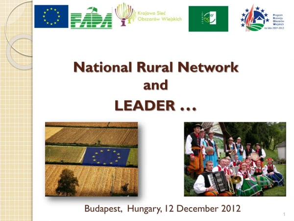 National Rural Network  and LEADER  …