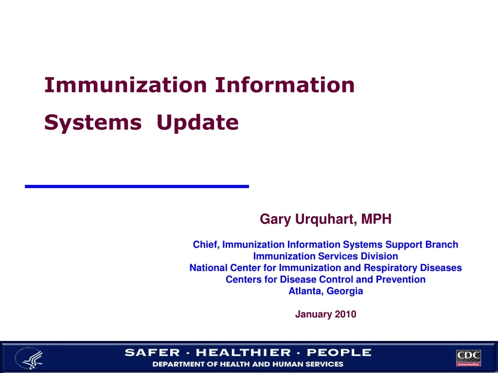 immunization information systems update