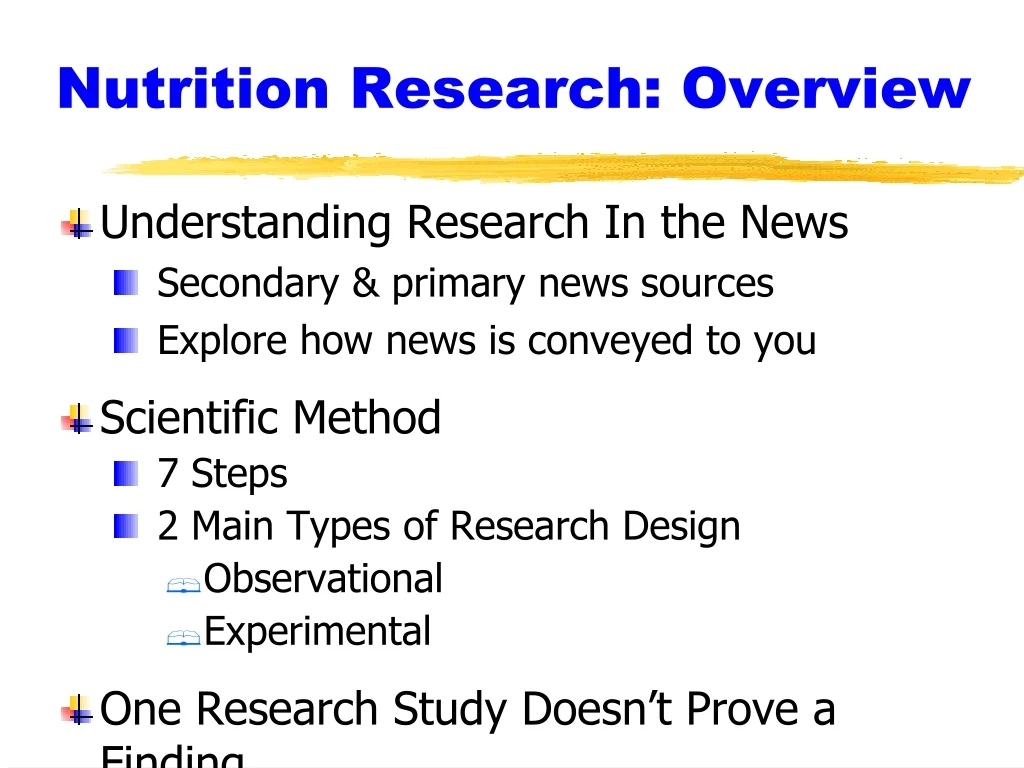 nutrition research overview