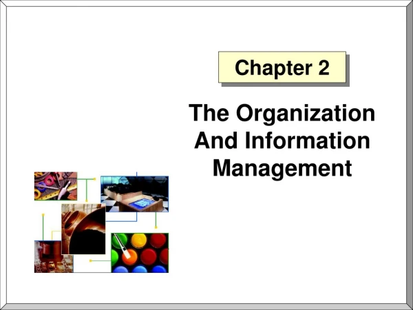 The Organization And Information Management