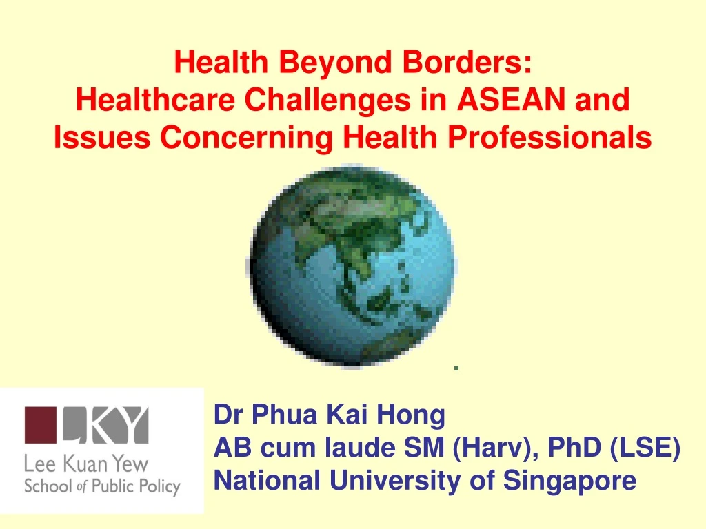 health beyond borders healthcare challenges in asean and issues concerning health professionals