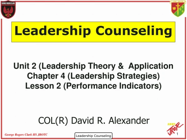 Leadership Counseling