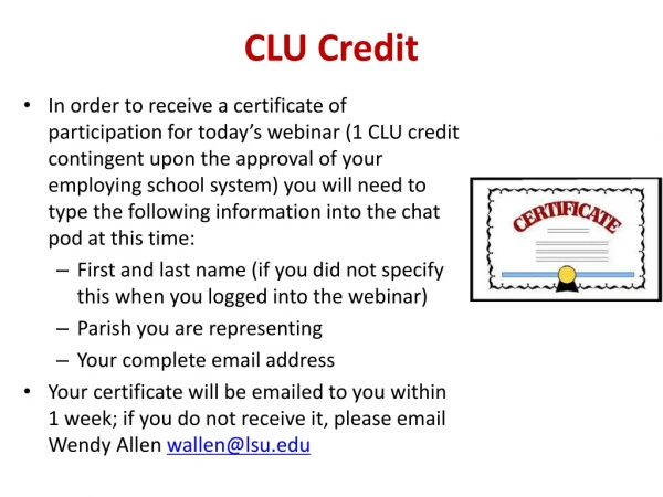 CLU Credit