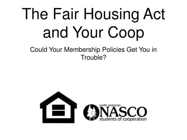 The Fair Housing Act and Your Coop