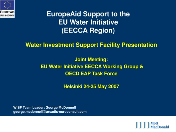 EuropeAid Support to the  EU Water Initiative (EECCA Region)