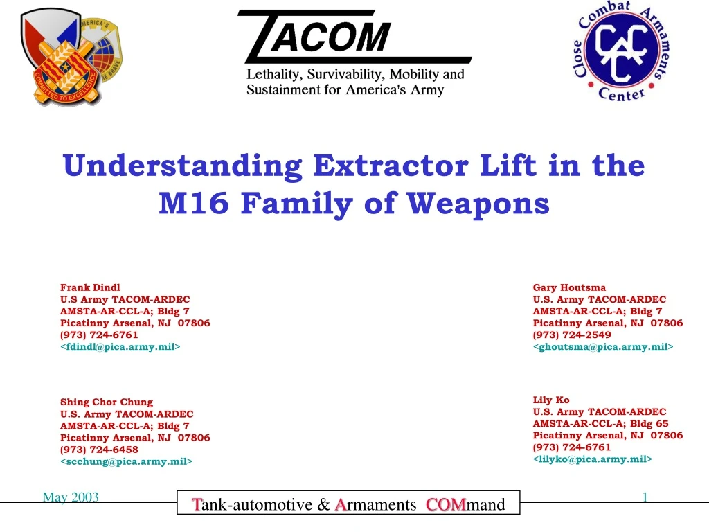 understanding extractor lift in the m16 family