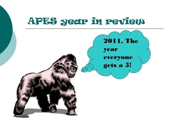 APES year in review