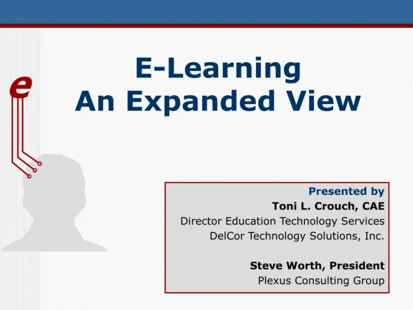 E-Learning  An Expanded View