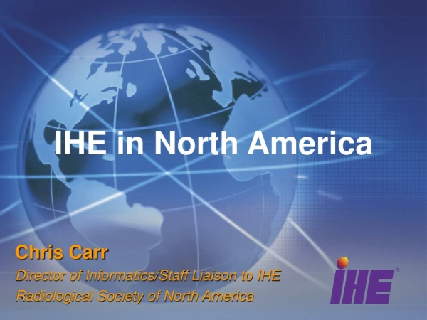 IHE in North America