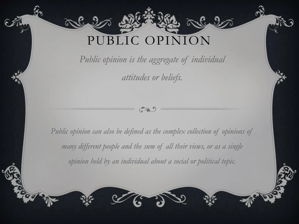 public opinion