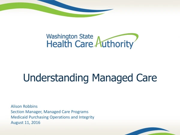 Understanding Managed Care
