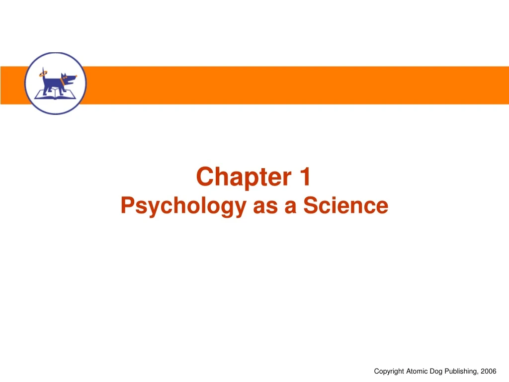 chapter 1 psychology as a science