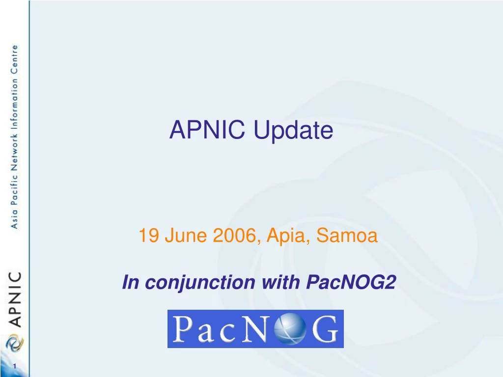 apnic update