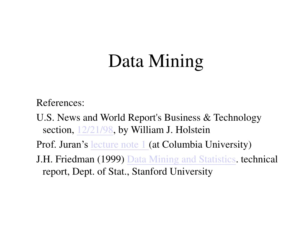 data mining