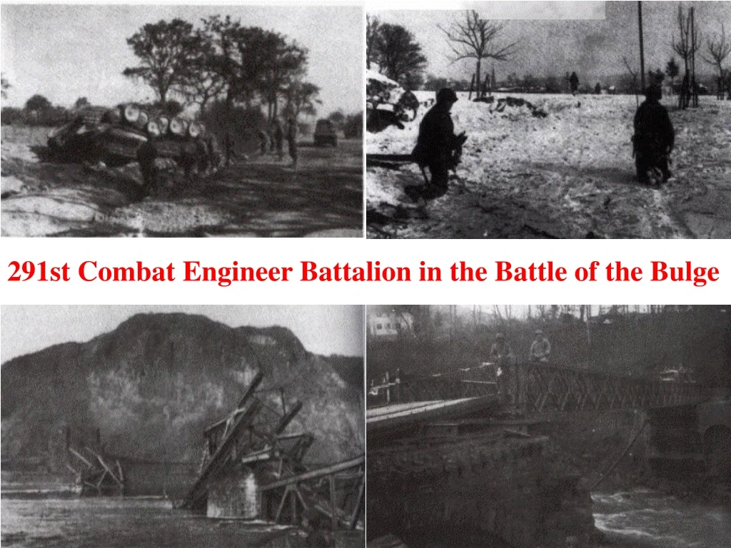 291st combat engineer battalion in the battle