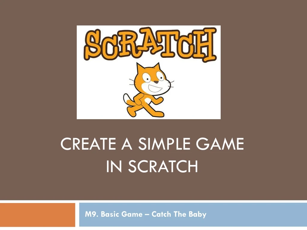 create a simple game in scratch