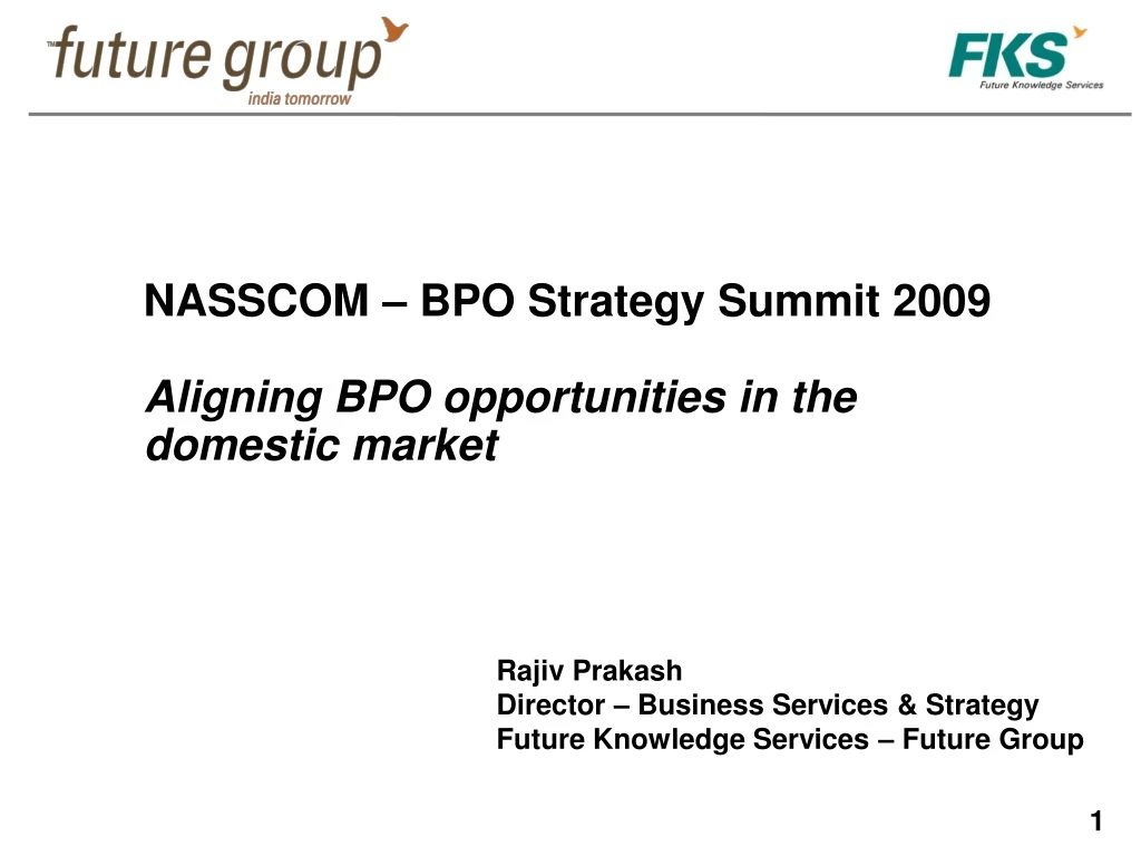 nasscom bpo strategy summit 2009 aligning