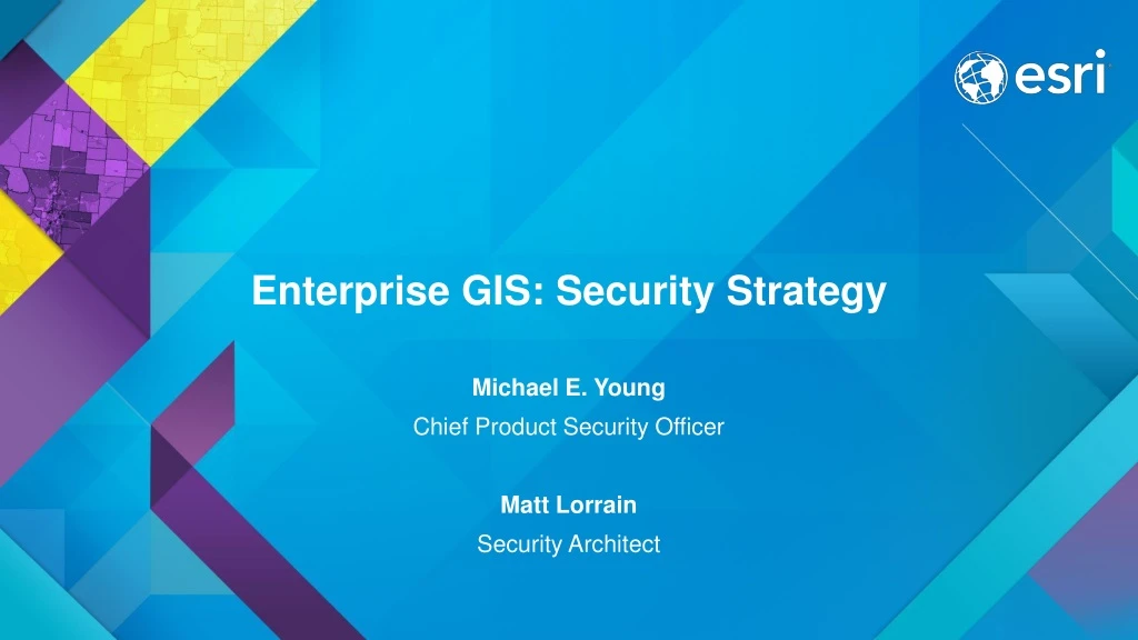 enterprise gis security strategy