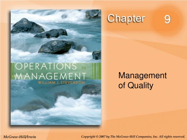 Management  of Quality