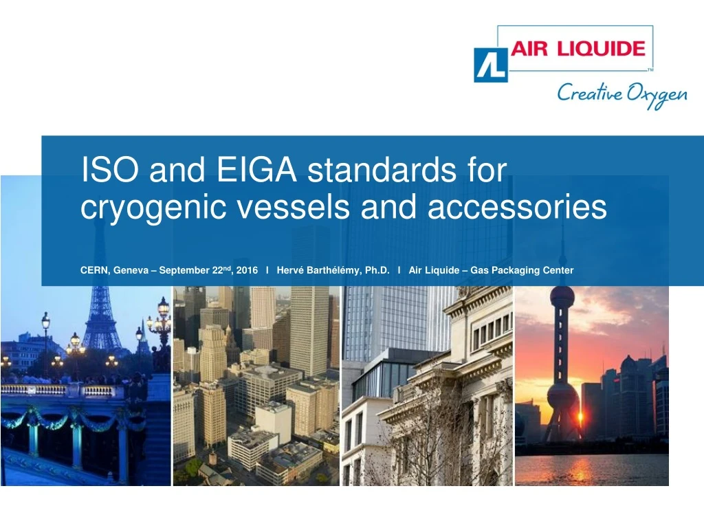 iso and eiga standards for cryogenic vessels and accessories