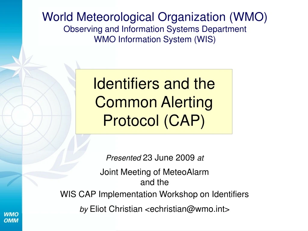 world meteorological organization wmo observing