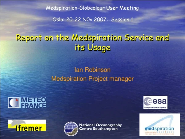 Report on the Medspiration Service and its Usage