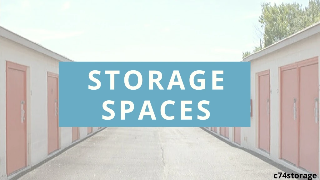 storage spaces