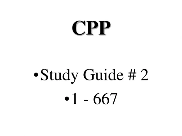 CPP