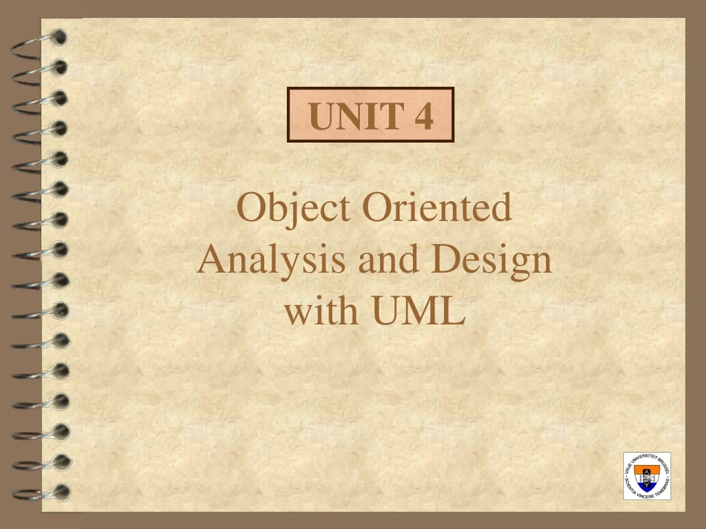 object oriented analysis and design with uml