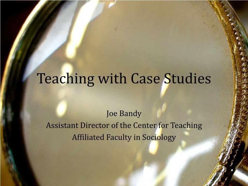 teaching with case studies