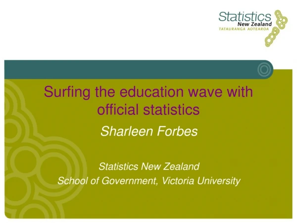 Surfing the education wave with official statistics