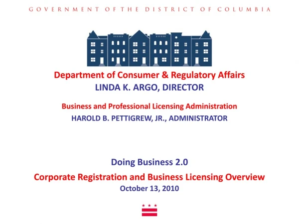 Department of Consumer &amp; Regulatory Affairs