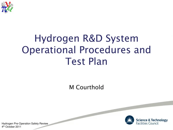 Hydrogen R&amp;D System Operational Procedures and Test Plan