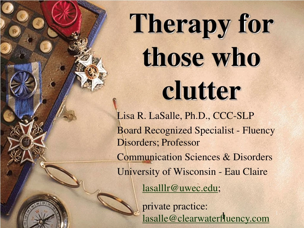 therapy for those who clutter