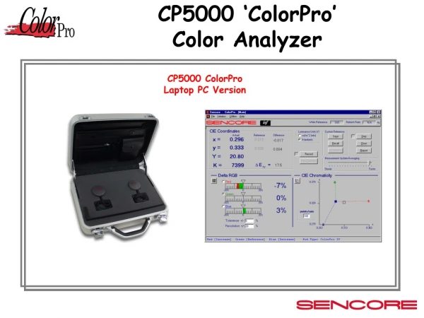 CP5000 ColorPro  Laptop PC Version