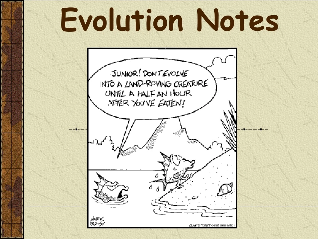 evolution notes