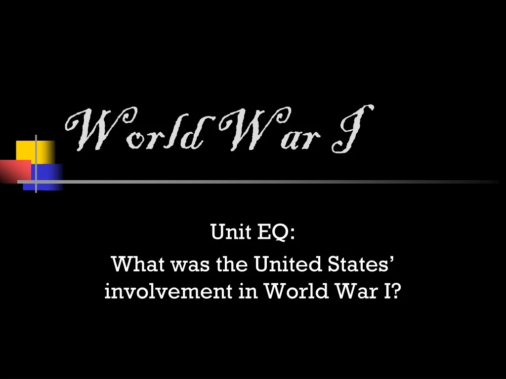 world war i