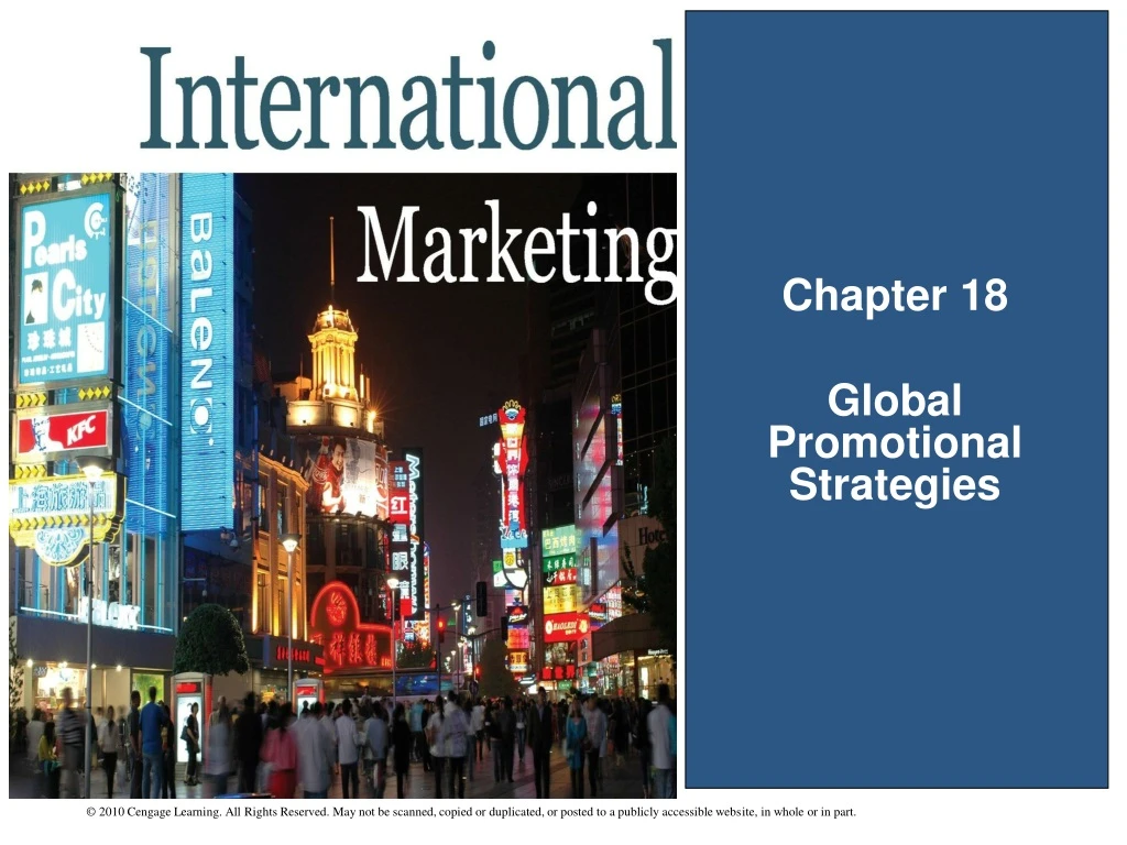 chapter 18 global promotional strategies