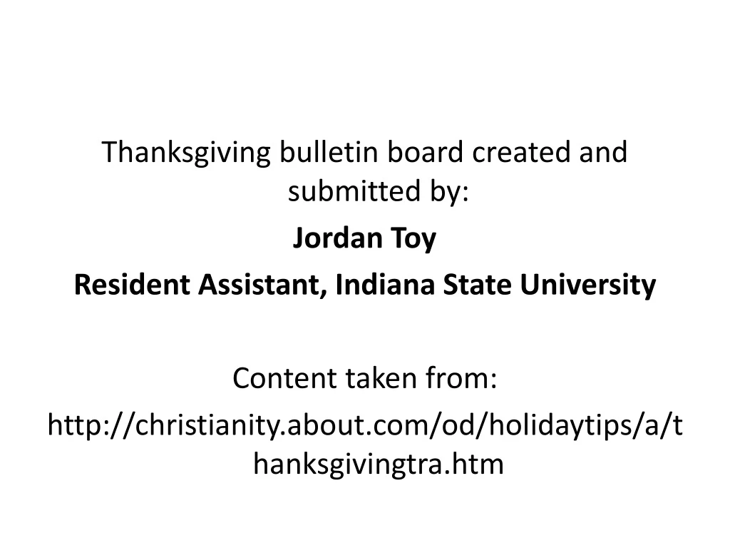 thanksgiving bulletin board created and submitted