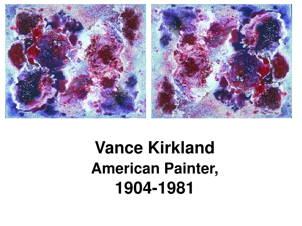vance kirkland american painter 1904 1981