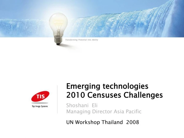Emerging technologies 2010  Censuses Challenges