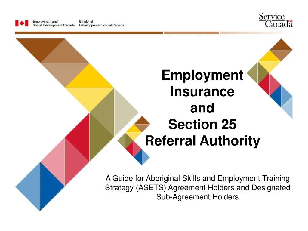 employment insurance and section 25 referral