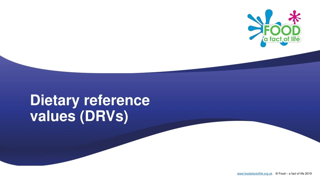 dietary reference values drvs