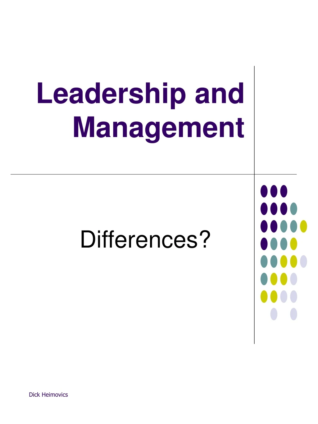 leadership and management